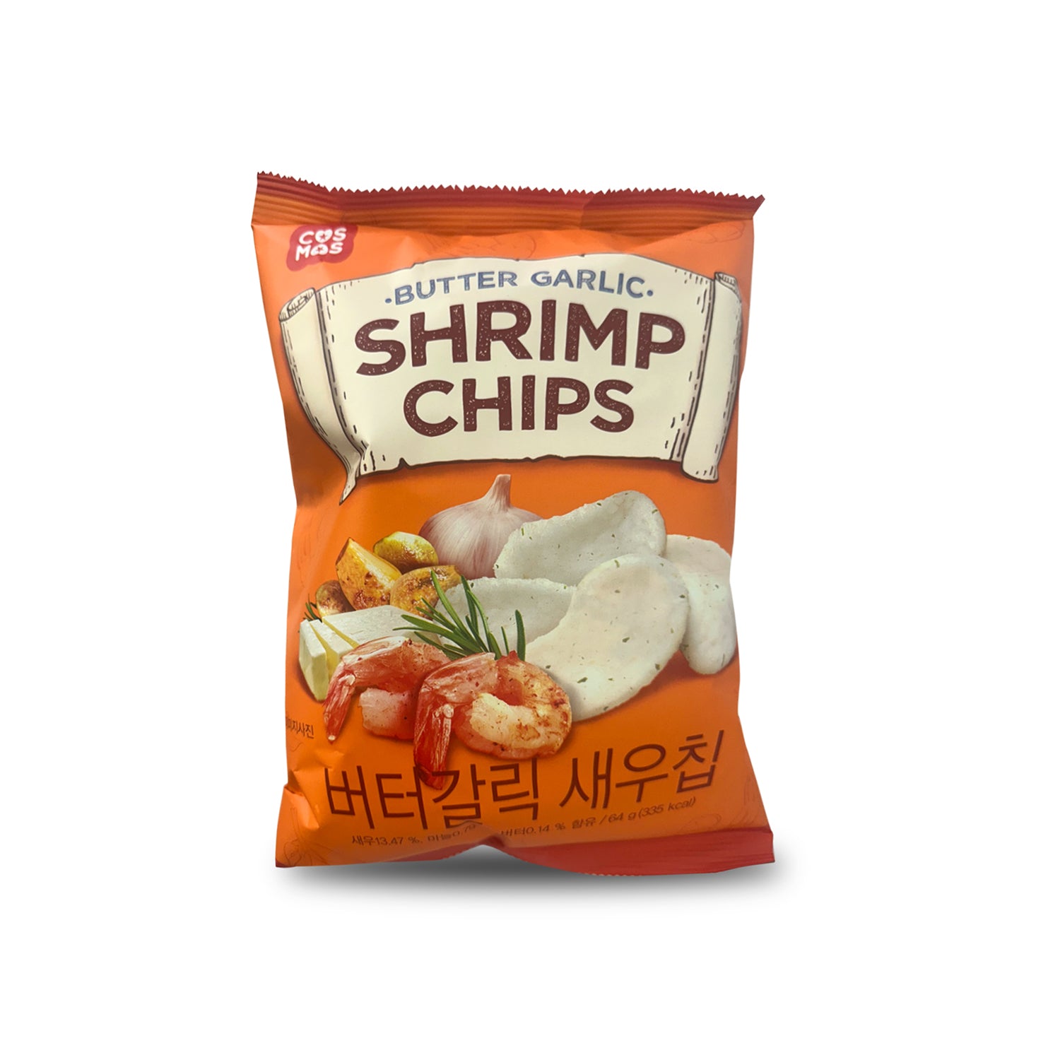 COSMOS BUTTER GARLIC SHRIMP CHIPS 64G – APT MALL