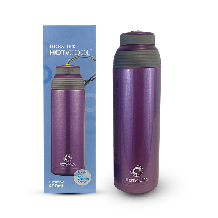 SPORTS COOL VACUUM BOTTLE 400ML VIOLET