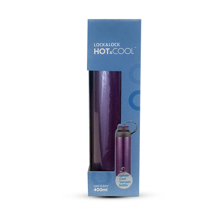 SPORTS COOL VACUUM BOTTLE 400ML VIOLET