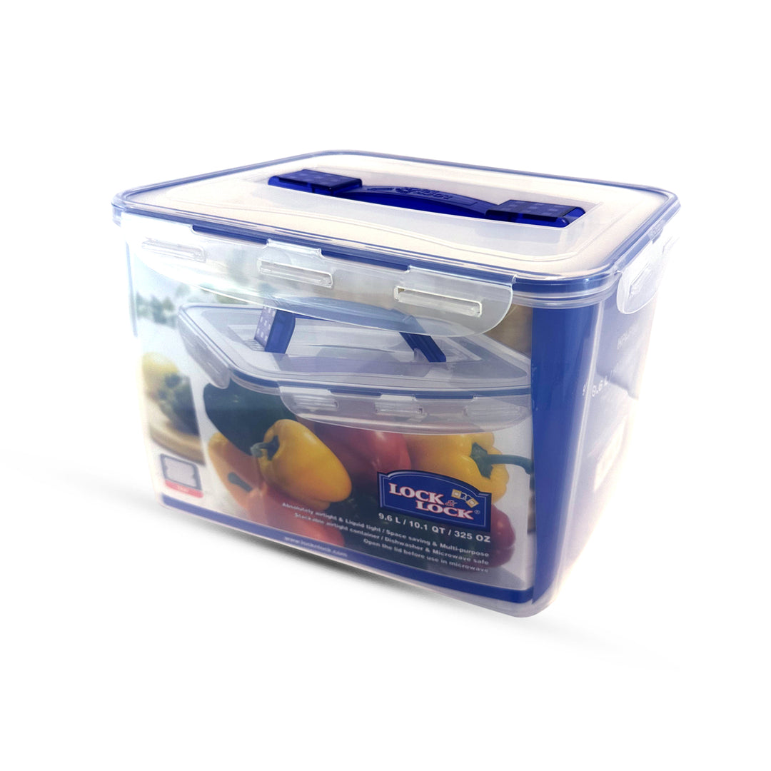 RECTANGULAR TALL PP CONTAINER 9.6L W/HANDLE(Tray) (HPL885)