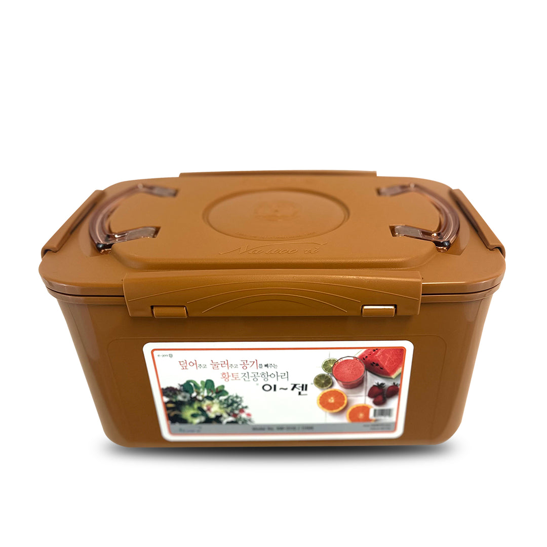 이젠 사각 진공 항아리 (황토) 11L
