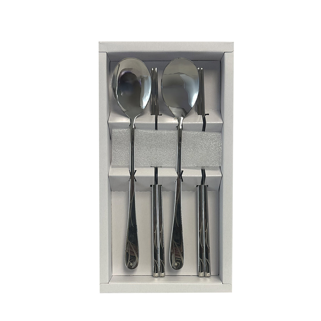 GOLDEN BELL STAINESS SPOON 2PC SET (Naeum)