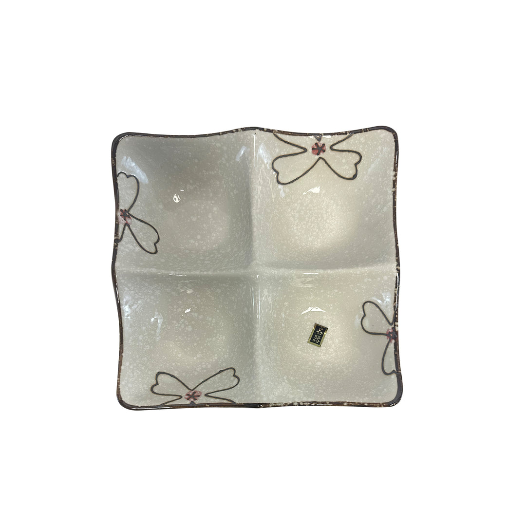 Love Flower Four-Section Tray