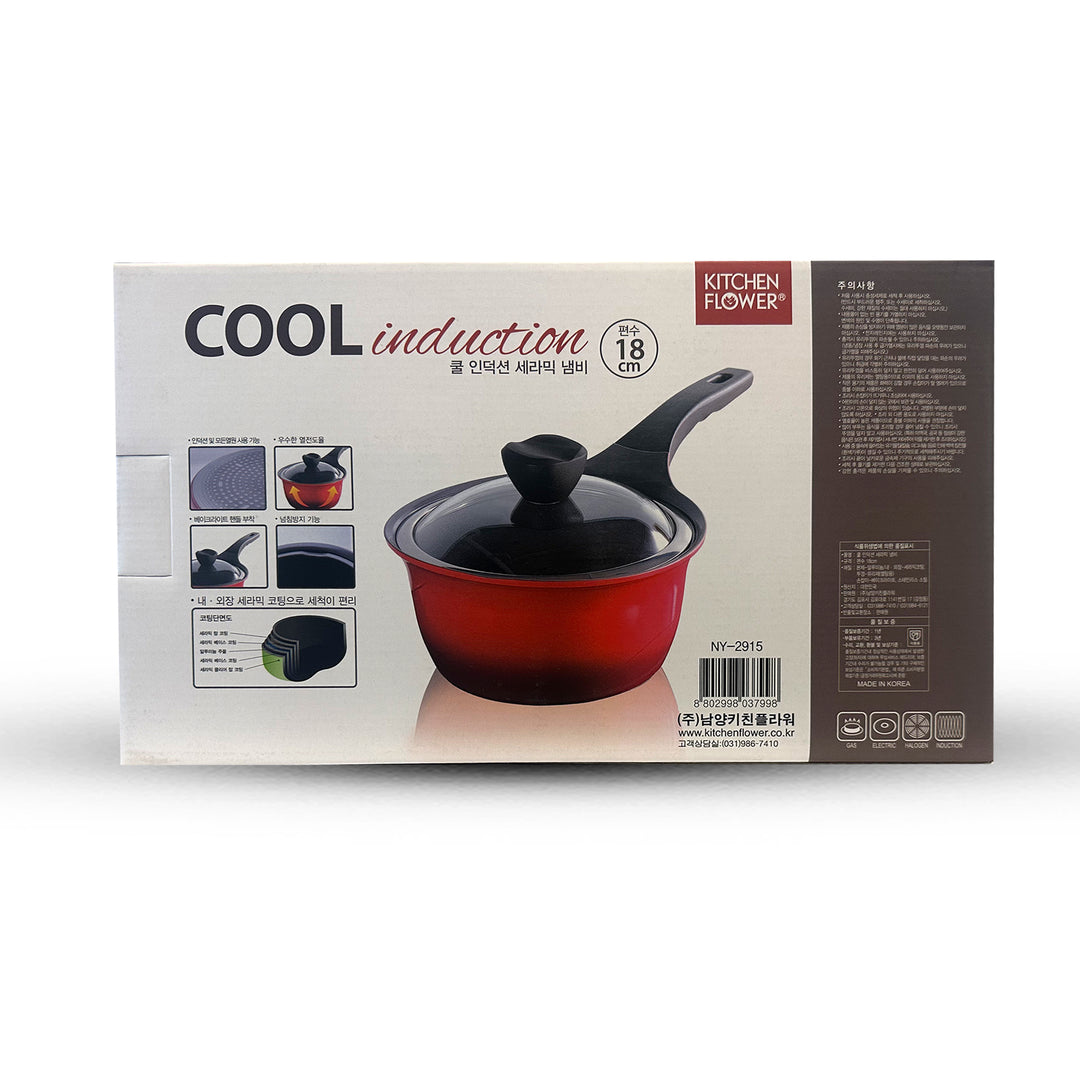 COOL INDUCTION CERAMIC POT 18CM(NY-2915)